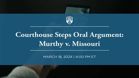 [live] Courthouse Steps Oral Argument Murthy V Missouri Youtube