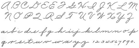 American Cursive Penmanship The Fountain Pen Network Calligraphy