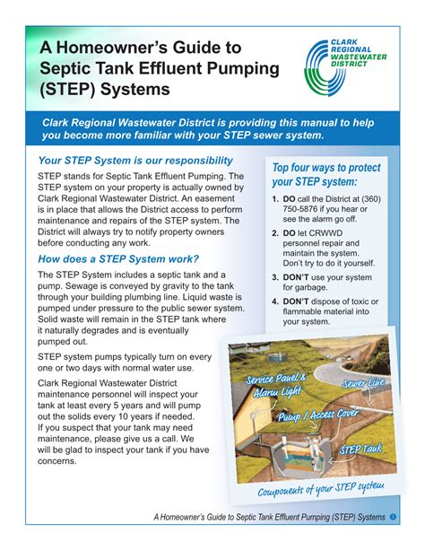 A Homeowner S Guide To Septic Tank Effluent Pumping Step Systems Docslib