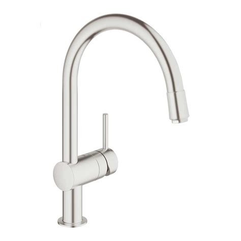 GROHE Minta Keukenkraan Hoge C Uitloop Supersteel 32918DC0