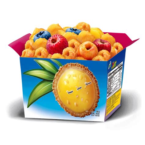 Download Tropical Fruit Cereal Box Png 87