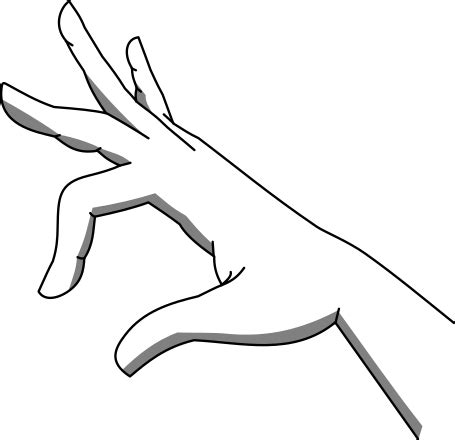 Hand Outline Clip Art Image - ClipSafari