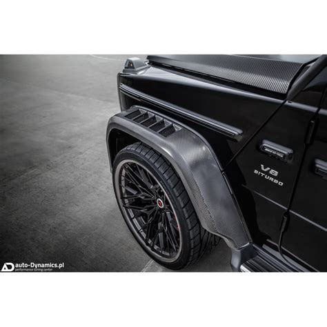 Poszerzenia Błotników Nadkoli Mercedes Benz G63 AMG W463A Włókno