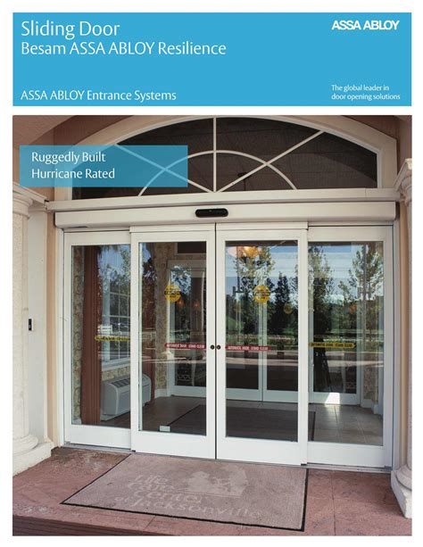 ASSA ABLOY Entrance Systems Catalogs Slidng Door Besam ASSA ABLOY