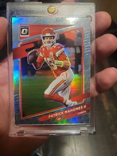 Patrick Mahomes Panini Donruss Optic Rocket Emoji Holo Prizm Ssp