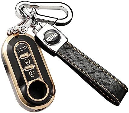 Amazon Sanrily Golden Edge Button Key Fob Cover For Fiat