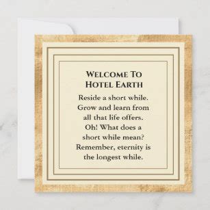 Hotel Welcome Cards | Zazzle