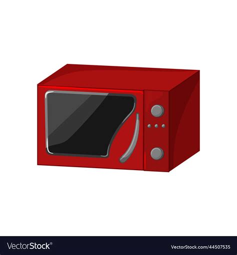 Appliance Microwave Oven Cartoon Royalty Free Vector Image