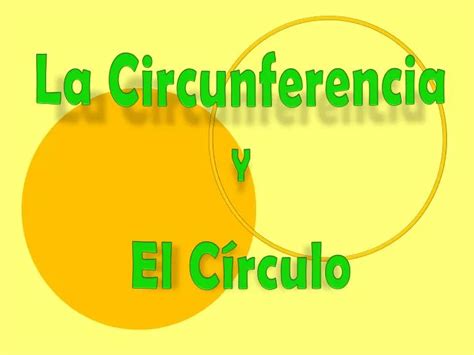 Ppt La Circunferencia Y El C Rculo Powerpoint Presentation Free