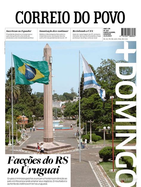 Capa Correio do Povo Quarta 29 de Março de 2023