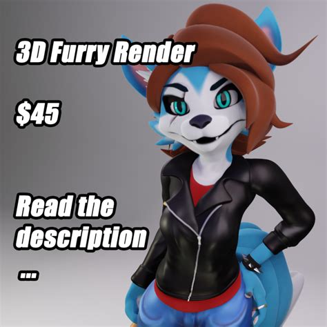 3d Commission Furry Render Ych Ychcommishes