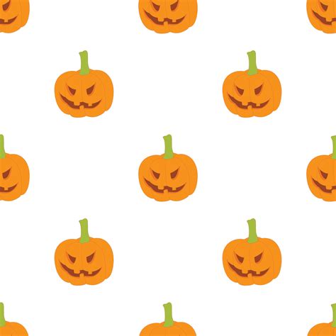 Halloween pumpkin pattern seamless vector 15107313 Vector Art at Vecteezy