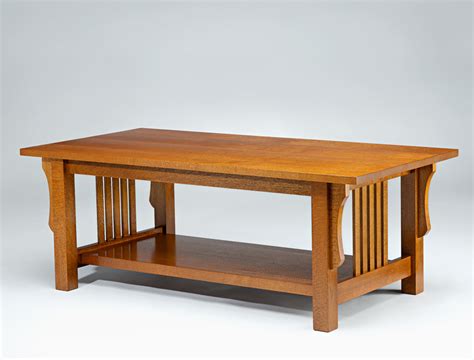 Arts And Crafts Coffee Table - Silky Oak - Lacewood Furniture