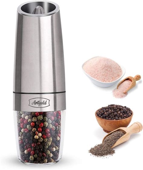 Amazon Arigold Electric Salt Pepper Grinder Automatic Salt And