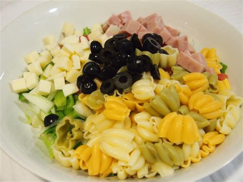 Ensalada De Pasta Con Jamón Y Queso Cocina Sin Carné