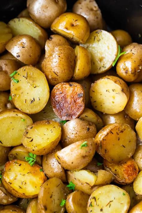 Herb And Olive Oil Crock Pot Potatoes Recette Recette Mijoteuse Crockpot