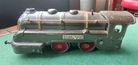 Lot Jouets Anciens Ancien Train Wagon Rails Locomotive JEP Old Train