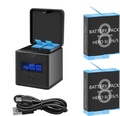 Amazon Suptig Battery 2 Pack And Daul Charger For Gopro HERO3