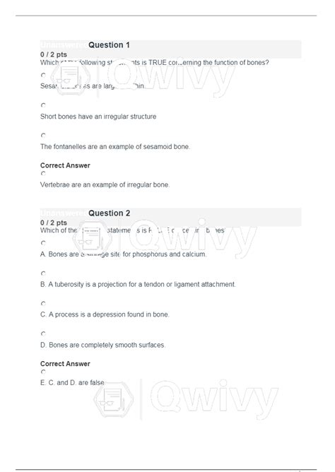 BIOD 151 A P 1 Module 4 Exam VERSION A Portage Learning A