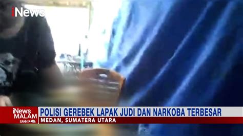 Tim Gabungan Polrestabes Medan Gerebek Lapak Judi Narkoba Di Sumut