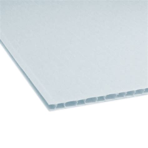 White Corrugated Plastic 4' x 8' 4mm