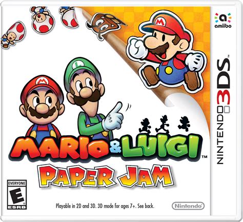 Mario Luigi Paper Jam Cover Art RPGFan