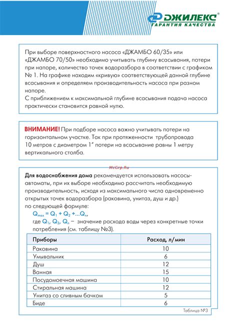 Джилекс джамбо 50/28 ч-14 Инструкция по эксплуатации онлайн [11/28] 188854