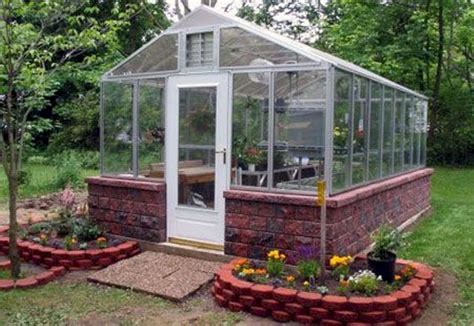 30 Beautiful Backyard Garden Design With Small Greenhouse Ideas