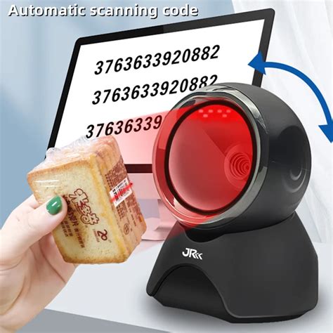 Hot Desktop Corded Qr Code Scanner Reader 2d Qrcode Omnidirectional ...