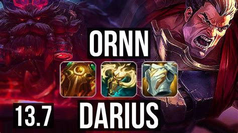 Ornn Vs Darius Top 5 1 20 2 5m Mastery 900 Games Kr Master