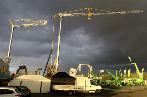 Potain Hup 32 27 And Igo M 14 Self Erecting Tower Cranes Displayed At