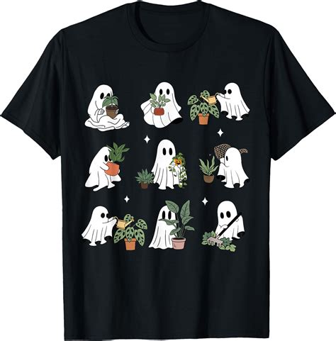Hot Trending Tee With Ghost Plant Lady Retro Halowen Plants Spooky Mom Walmart