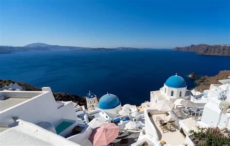 Premium Photo Beautiful Panoramic View Of Santorini Caldera With