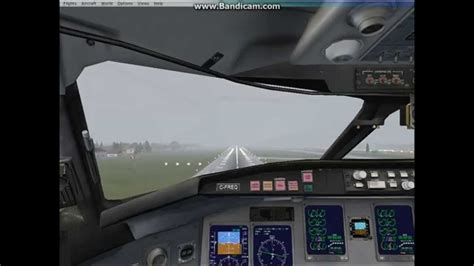 CRJ 700 Low Visibility ILS Landing On 06L Cleveland Hopkins