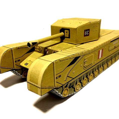 Churchill Tank Model WW2 Paper Tank DIY