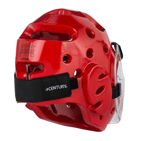 Red Full Sparring Headgear With Face Shield