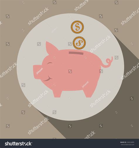 Saving Money Graphic Design Vector Illustration Stock Vector Royalty