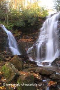 Right at the front of Soco Falls, Great Smoky Mountains National Park ...