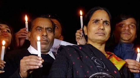 Watch Nirbhayas Mother Protests Outside Delhi Court Over Delay In