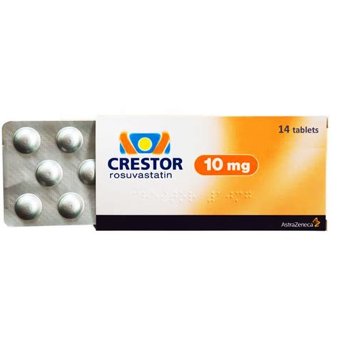 Crestor 10 Mg Rosuvastatin 14 Film Coated Tablets