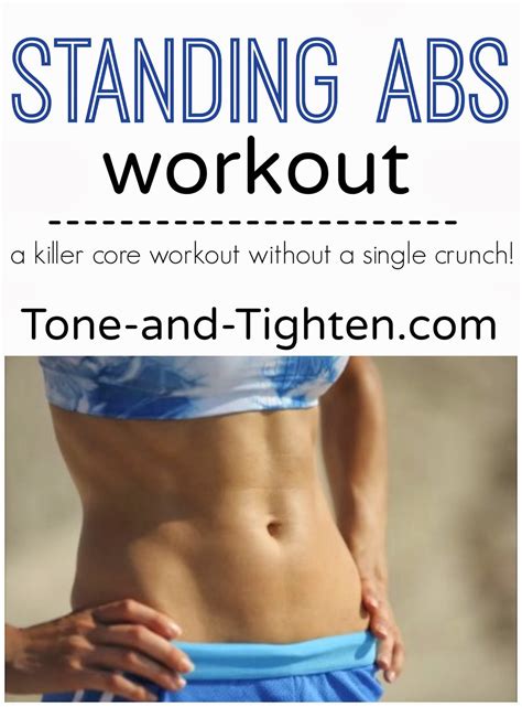 Standing Abs Workout | Tone and Tighten