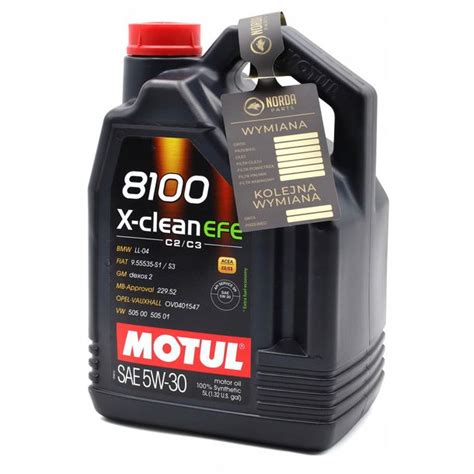 Olej Silnikowy Motul 8100 X-Clean EFE 5w30 5L - ERLI.pl