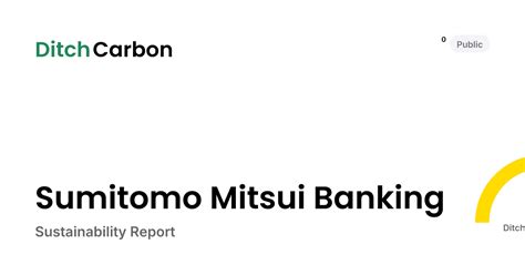 Sumitomo Mitsui Banking Sustainability Report | DitchCarbon