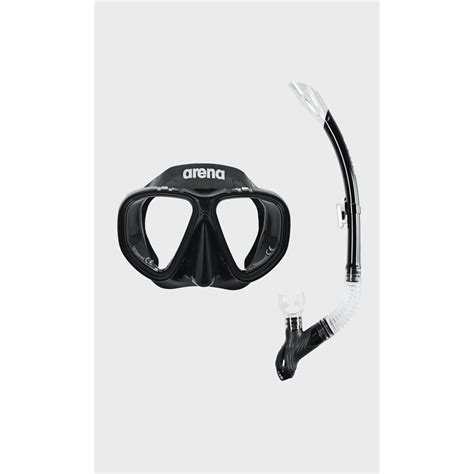 Набір маска та трубка Arena PREMIUM SNORKELING SET чорний Уні (артикул ...