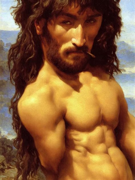 A Portrait Of Conan The Barbarian Oil Painting By Stable Diffusion