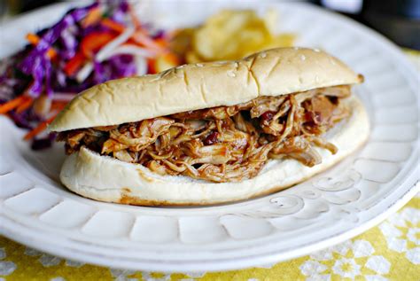 Slow Cooker Barbecue Pulled Chicken Sandwiches Simply Scratch