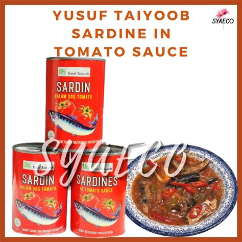 Yusuf Taiyoob Sardin Dalam Sos Tomato Halalsardine In Tomato Sauce