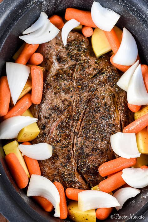 Tender Slow Cooker Chuck Roast Crockpot Recipe Flavor Mosaic