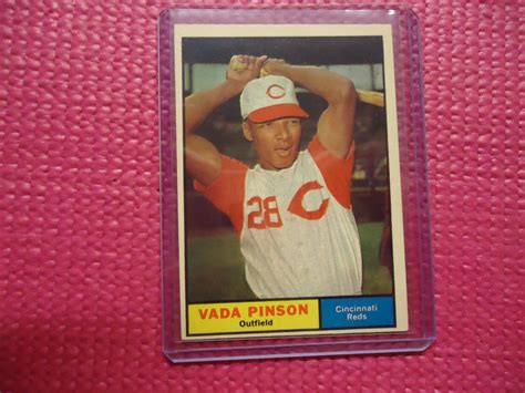 1961 Topps Vada Pinson Cincinnati Reds 110 VG EBay