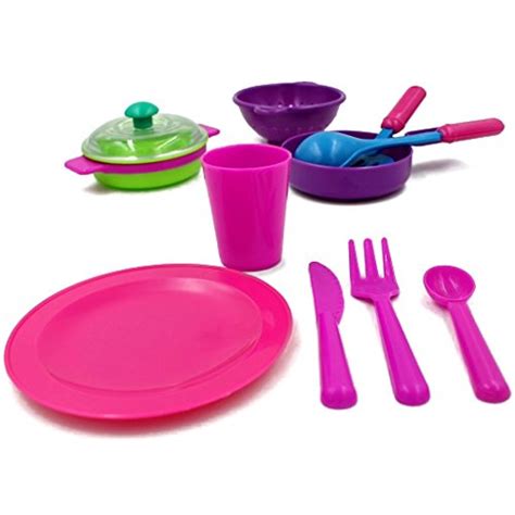 Pretend Play Kitchen Set For Kids Kitchen Toys Tableware Dishes